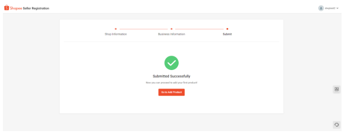 successfully for submit your seller profile