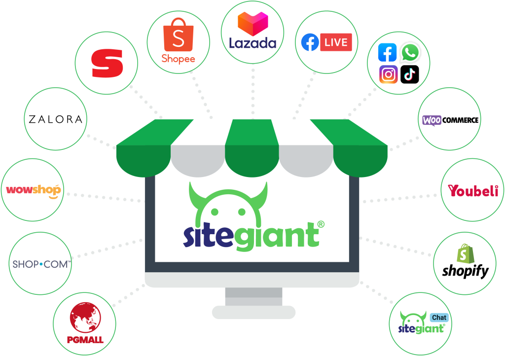 SiteGiant 6 in 1 ecommerce store
